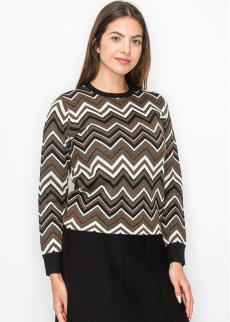 Chevron Wave Sweater