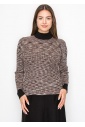 Multi-Toned Black Speckled Sweater