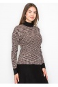 Multi-Toned Black Speckled Sweater