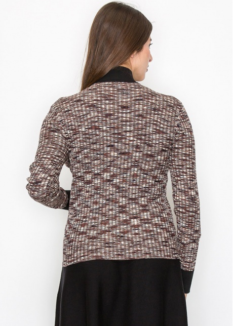 Multi-Toned Black Speckled Sweater