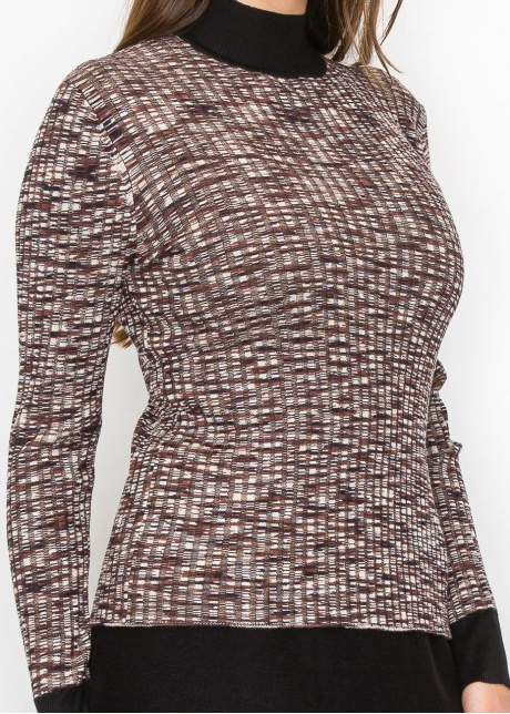 Multi-Toned Black Speckled Sweater
