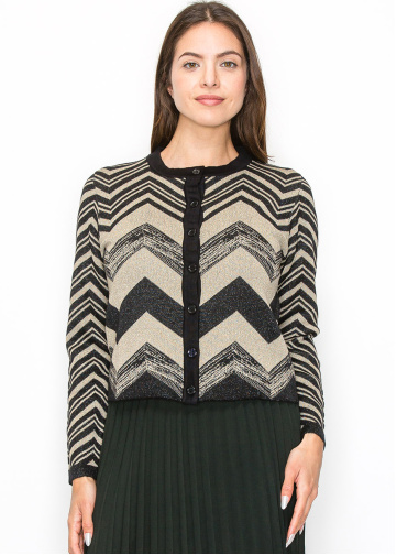 Chevron Sparkle Cardigan