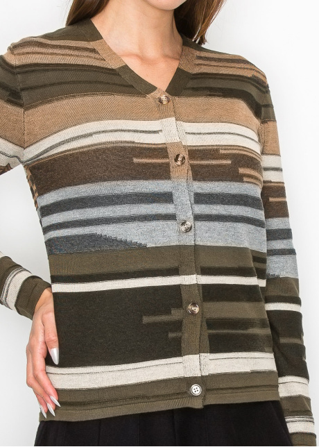 Autumn Hues Button-Up Cardigan
