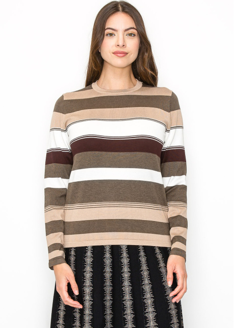 Multi-Toned Striped Sweater