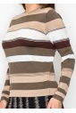 Multi-Toned Striped Sweater