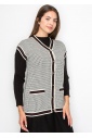 Classic Knitted Contrast Vest