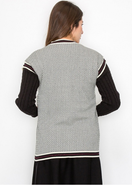 Classic Knitted Contrast Vest