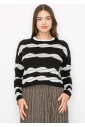 Black & White Swirl Sweater