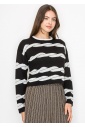 Black & White Swirl Sweater