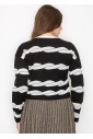 Black & White Swirl Sweater