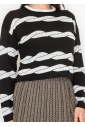 Black & White Swirl Sweater