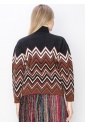 Zigzag Chic: Multicolor Chevron Sweater