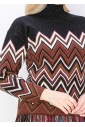 Zigzag Chic: Multicolor Chevron Sweater