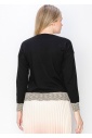 Abstract Patch Knit Sweater