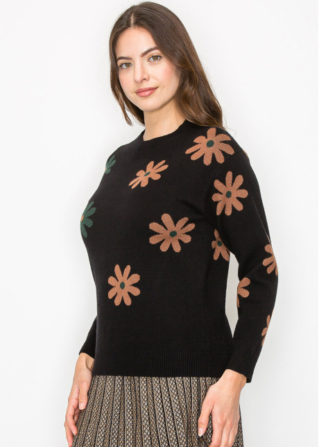 Garden Blooms Knit Pullover