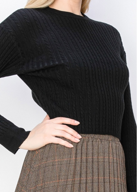 Simple Elegance Cable-Knit Sweater