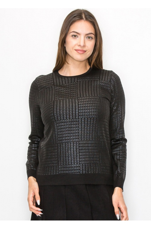 Midnight Shine Knit Pullover