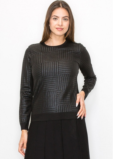 Midnight Shine Knit Pullover