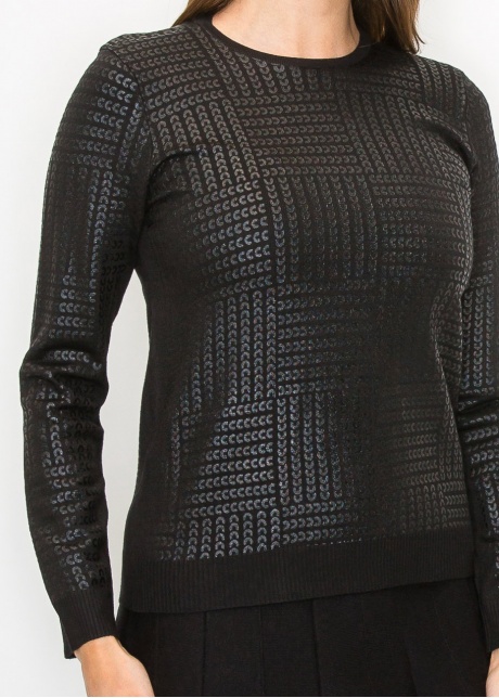 Midnight Shine Knit Pullover