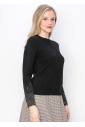 Sparkle Sleeve Knit Top