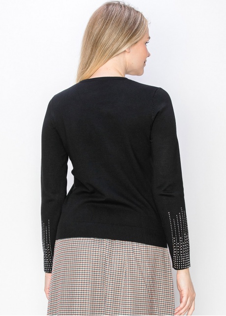 Sparkle Sleeve Knit Top
