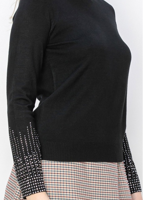 Sparkle Sleeve Knit Top