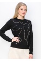 Artistic Silver Detail Pullover