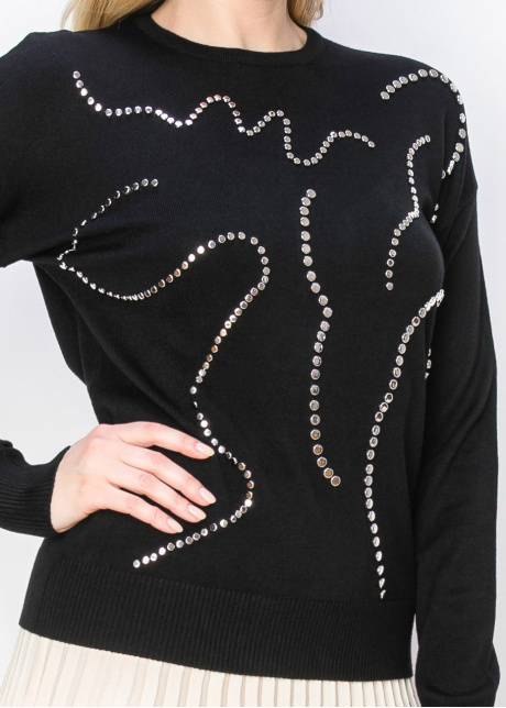 Artistic Silver Detail Pullover