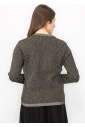 Elegant Gold Cardigan with Front Pockets