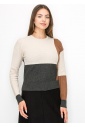 Cozy Colorblock Knit Sweater