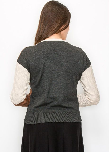Cozy Colorblock Knit Sweater