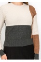 Cozy Colorblock Knit Sweater