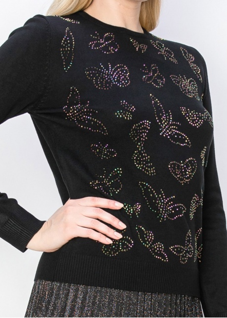 Sparkling Butterfly Knit Sweater