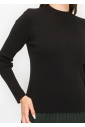 Timeless Black Ribbed Sweater