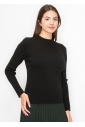 Timeless Black Ribbed Sweater