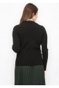 Timeless Black Ribbed Sweater