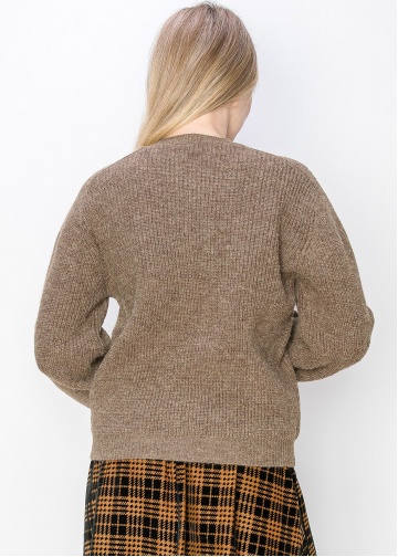 新品タグ付き✨ハーリップトゥ　Ribbed-knit Long Cardigan Ribbed Knit Taupe Cardigan | Modest Women Clothing - YAL New