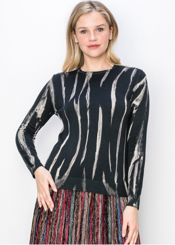 Graphic Line Print Sweater Graphic Line Print Sweater