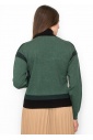 Two-Tone Turtleneck Pullover