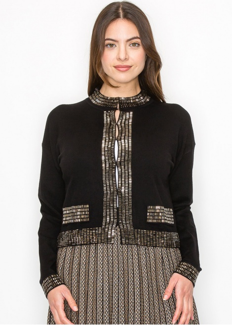 Metallic Harmony Sweater Jacket Metallic Harmony Sweater Jacket