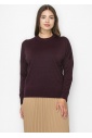 Cozy Burgundy Knit Pullover