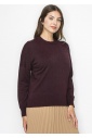 Cozy Burgundy Knit Pullover