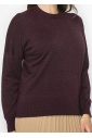 Cozy Burgundy Knit Pullover