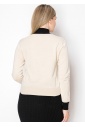 Cream Sweater with Bow Detail