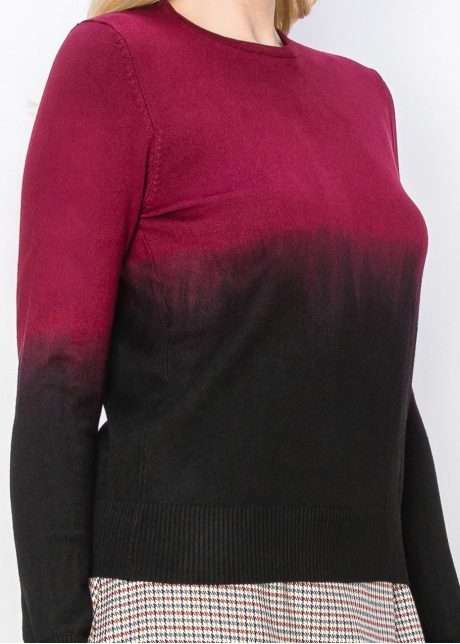 Burgundy Gradient Knit Sweater