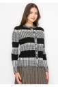 Modern Ribbed Stripe Cardigan