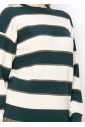 Hunter Green Striped Pullover