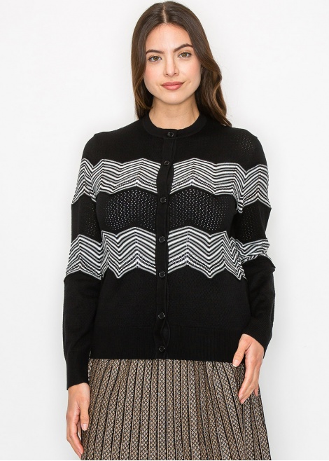 Chevron Charm Knit Cardigan Chevron Charm Knit Cardigan