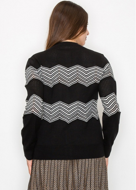 Chevron Charm Knit Cardigan