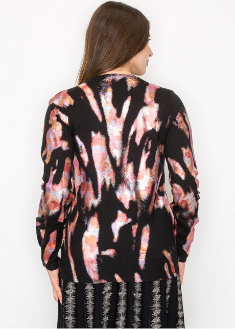 Color Splash Abstract Knit Top